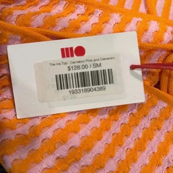 Solid & Striped The Iris Top - Pink Carnation and Clementine - Picture 5 of 5